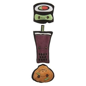 LoveThyBeast 3-Piece Sushi Suede Squeaker Toy Set in Multi at Nordstrom 🤩 C5